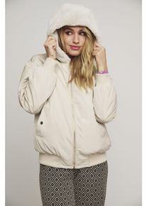 Rino & Pelle RINO & PELLE Damen Bomberjacke, braun, casual, Gr. 36, unifarben, Obermaterial: 100% Nylon. Futter: 100% Polyester, Jacken, mit flauschiger Kapuze