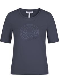 Damen Rundhalsshirt, blau, modisch, Gr. 42, Sportalm KITZBÜHEL, unifarben, clean, Single Jersey, Obermaterial: 95% Baumwolle, 5% Elasthan, Shirts,