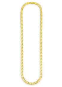 Bruno Banani Herren Kette ohne Anhänger "Schmuck Geschenk Silber 925 Halsschmuck Halskette Panzerkette Gold", 55, Silber 925 (Sterlingsilber), B: