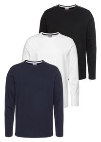 Eastwind Herren Langarmshirt, bunt, Basic, Gr. XL, Obermaterial: 100% Baumwolle, Shirts, Langarm, Basic-Stil, Rundhals-Ausschnitt, aus 100% Baumwolle