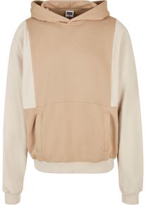 Urban Classics Herren Kapuzensweatshirt "Urban Classics Herren Cut On Sleeve Hoody", beige, Gr. S, 65% Baumwolle, 35% Polyester, Sweatshirts