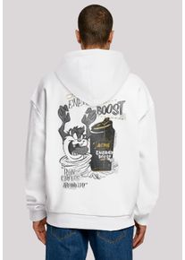 F4NT4STIC Herren Kapuzenpullover "Looney Tunes Taz Energy Boost", weiß, casual, Gr. XL, Obermaterial: 100% Baumwolle, Pullover, Print