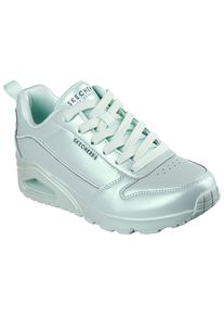 Skechers Damen Sneaker "UNO-GALACTIC GAL", Gr. 42, grün, Lederimitat, metallic, schimmernd, sportlich, Schuhe, Freizeitschuh, Keilsneaker,