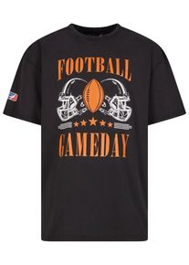 DEF Herren T-Shirt "DEF Herren Gameday Tee1", schwarz, casual, Gr. L, bedruckt, 100% Baumwolle, Shirts
