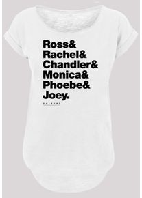 F4NT4STIC Herren Kurzarmshirt "F4NT4STIC Damen First Names Text -WHT with Ladies Long Slub Tee", weiß, casual, Gr. XL, unifarben, 100% Baumwolle,
