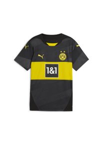 Puma Kinder Trainingstop "BVB AWAY JERSEY REPLICA JR", schwarz, sportlich, Gr. 164, gemustert, Web, Obermaterial: 100% Polyester, Tops, Fußballtrikot