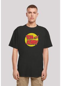 F4NT4STIC Herren T-Shirt "Tom And Jerry Circle Logo", schwarz, casual, Gr. XXXL, Obermaterial: 100% Baumwolle, Shirts, Print
