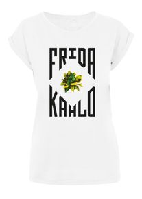 Merchcode Herren T-Shirt "Merchcode Damen Ladies Frida Kahlo Bonito T-Shirt", weiß, casual, Gr. L, unifarben, 100% Baumwolle, Shirts