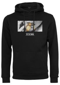 MisterTee Herren Kapuzensweatshirt "MisterTee Herren Boom Hoody", schwarz, Gr. S, bedruckt, 65% Baumwolle, 35% Polyester, Sweatshirts