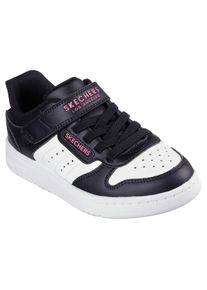 Skechers Kinder Sneaker "QUICK STREET", Gr. 29, schwarz-weiß, Lederimitat, kontrastfarbene Details, sportlich, Schuhe, Retro Sneaker mit