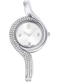 Swarovski Damen Quarzuhr "DEXTERA BANGLE"silberfarben, Armbanduhren, Armbanduhr, Damenuhr, Swiss Made, Edelstahlarmband, analog