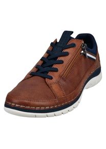 Bugatti Herren Slip-On Sneaker, Gr. 42, braun, Lederimitat, Textil, sportlich, Schuhe, Freizeitschuh, Halbschuh, Slipper mit Kontrast-Rahmennaht