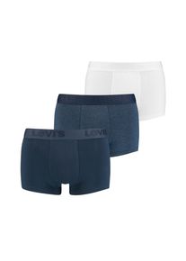 Levi's LEVI'S Herren Trunk "LEVIS MEN PREMIUM TRUNK 3P", Gr. M, blau, Obermaterial: 95% Baumwolle, 5% Elasthan, Unterhosen, mit breitem Logobund