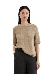 Marc O'Polo MARC O'POLO Damen Strickpullover "aus Organic Cotton-Mix", beige, casual, Gr. M, unifarben, Obermaterial: 70% Baumwolle, 30% Polyester, Pullover