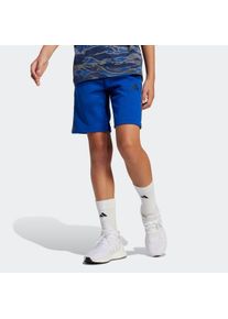 Kinder Shorts "J CAMO SHORT"royal blau, multicolor, sportlich, Gr. 152, adidas Sportswear, Obermaterial: 55% Baumwolle, 36% Polyester, 9% Viskose,