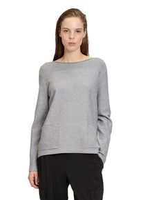 Betty Barclay Damen Strickpullover "Betty Barclay Strickpullover mit Strickdetails", grau, casual, Gr. 38, Strick, Obermaterial: 50% Viskose, 27%