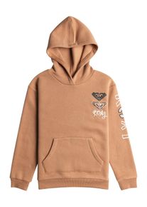 Roxy Kinder Hoodie "Surf Feeling", braun, Gr. 10, 60% Baumwolle, 40% Polyester, Sweatshirts
