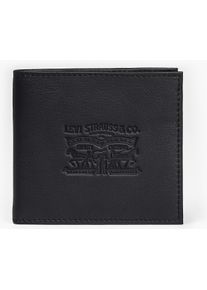 Levi's LEVI'S Geldbörse "VINTAGE TWO HORSE BIFOLD COIN WALLET", schwarz, Rindsleder, klassisch, Kleinlederwaren, aus Vollnarbenleder Herrenbörse Portemonnaie