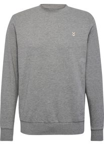 Hummel Herren Sweatshirt "hmlPULSE SWEAT CREWNECK", grau, sportlich, Gr. XL, Obermaterial: 60% Baumwolle, 40% Polyester, Sweatshirts