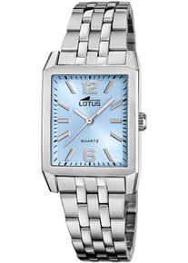 Lotus Damen Quarzuhr "Square", silber, Armbanduhren, Armbanduhr, Damenuhr, Edelstahlarmband, analog