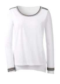 Inspirationen Damen Rundhalsshirt "Shirt", beige, Gr. 40, unifarben, bedruckt, gemustert, metallic, mehrfarbig, 50% Baumwolle, 50% Modal, Shirts