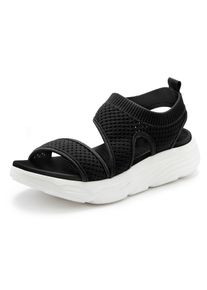 Lascana Damen Sandale "Sommerschuh", Gr. 36, schwarz, Obermaterial: 100% Textilmaterial. Decksohle: 100% Synthetik. Laufsohle: 100% Synthetik,