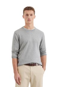 Marc O'Polo MARC O'POLO Herren Rundhalspullover "aus reiner Bio-Baumwolle", grau, casual, Gr. XXXL, unifarben, Obermaterial: 100% Baumwolle, Pullover