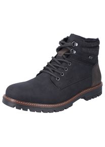 Rieker Herren Winterstiefelette, Gr. 42, schwarz, Lederimitat, Textil, sportlich, Schuhe, Winterboots, Schnürstiefelette mit TEX-Membran