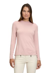 Betty Barclay Damen Kurzarmshirt "Betty Barclay Rollkragenshirt langarm", lila, Basic, Gr. 44, Obermaterial: 95% Viskose, 5% Elasthan., Shirts, Form