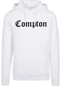 MisterTee Herren Hoodie "MisterTee Herren Compton Hoody", weiß, Gr. XS, bedruckt, 70% Baumwolle, 30% Polyester, Sweatshirts