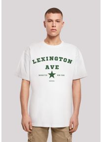 F4NT4STIC Herren T-Shirt "Lexington Ave OVERSIZE TEE", weiß, casual, Gr. 5XL, Obermaterial: 100% Baumwolle, Shirts, Print