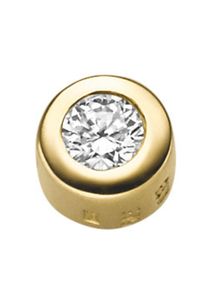 Adelia´s ADELIA ́S Damen Ketten-Anhänger "Damen 585 Gold Anhänger mit Diamant Brillant Ø 5,7 mm", 0,15 ct VVS = sehr sehr kleine Einschlüsse, Gelbgold
