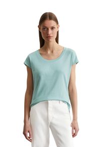 Marc O'Polo MARC O'POLO Damen T-Shirt "aus Organic Cotton"pure teal, Basic, Gr. M, unifarben, Obermaterial: 100% Baumwolle, Shirts
