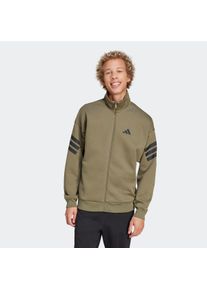 Herren Rollkragenpullover "M FI 3S TT", grün, sportlich, Gr. S, adidas Sportswear, Obermaterial: 67% Polyester, 33% Baumwolle, Pullover