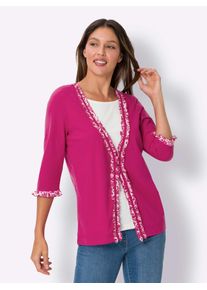 Classic Basics Damen 2-in-1-Shirt "2-in-1-Shirt", pink, Gr. 40, unifarben, 100% Baumwolle, Shirts