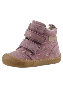 Naturino Kinder Lauflernschuh "WIGGHI VL", Gr. 20, lila, Veloursleder, Glitzer, casual, Schuhe, Barfußschuh mit Zehenkappen-Schutz, Größenschablone