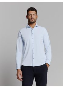 NO EXCESS Herren Langarmhemd "NO EXCESS Jersey-reisehemd", blau, casual, Gr. XXL, 75% Polyamid, 25% Polyester, Hemden