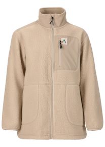 WHISTLER Kinder Strickpullover "Felis", beige, casual, Gr. 140, unifarben, 100% Polyester, Pullover, in kuschliger Teddyfleece-Qualität