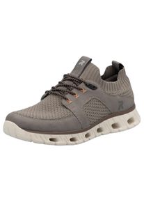 RIEKER SPORT Herren Slip-On Sneaker, Gr. 45, grau, Nubuklederimitat, Textil, sportlich, Schuhe, Halbschuh, Freizeitschuh, Slipper mit modischer