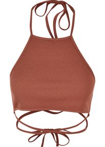 Urban Classics Herren Muskelshirt "Urban Classics Damen Ladies Rib Trapeze Cropped Top", orange, casual, Gr. XXL, unifarben, 75% Polyester, 20%