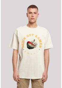 F4NT4STIC Herren T-Shirt "Lets get Ramen", beige, casual, Gr. XS, Obermaterial: 100% Baumwolle, Shirts, Print