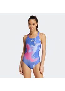 Damen Badeanzug "TIE DYE AOP ST"cobalt blau, weiß, sportlich, Gr. 44, adidas Performance, Obermaterial: 78% Polyester, 22% Elasthan, Badeanzüge