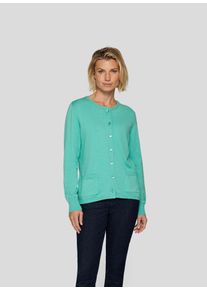 Rabe Damen Strickjacke "Strickjacke", grün, feminin, Gr. 44, unifarben, 52%Viskose 28%Polyester 20%Polyamid, Strickjacken