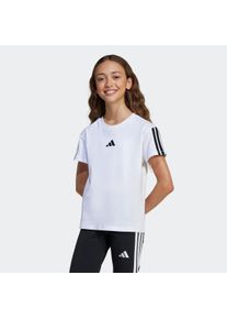Kinder T-Shirt "JG 3S TEE 160", schwarz-weiß, sportlich, Gr. 128, adidas Sportswear, Obermaterial: 100% Baumwolle, Shirts
