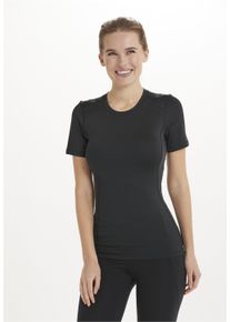 Endurance Damen Funktionsshirt "Power", schwarz, sportlich, Gr. 40, unifarben, 90% Polyester, 10% Elasthan, Shirts, mit luftigen Mesh-Einsätzen