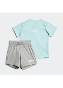 Kinder Trainingsanzug "I LIN T-SET 160", blau, sportlich, Gr. 92, adidas Sportswear, Obermaterial: 100% Baumwolle, Sportanzüge