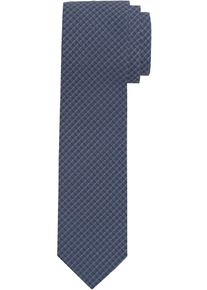 OLYMP Damen Krawatte "Krawatte mit Strukturmuster", blau, klassisch, Strukturmuster, Seide, Krawatten