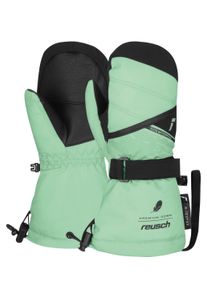 Reusch Kinder Fäustlinge "Kaden Down R-TEX XT Mitten", grün, klassisch, Gr. 4, mehrfarbig, 80% Polyester, 10% Polyurethan, Handschuhe, mit