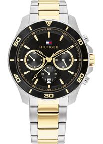 Tommy Hilfiger Herren Multifunktionsuhr, silber, Armbanduhren, Quarzuhr, Armbanduhr, Herrenuhr, Datum, Edelstahlarmband