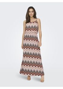 Only Damen Maxikleid "ONLWINNER S/L MAXI DRESS NOOS PTM", bunt, modisch, Gr. 42, bedruckt, gemustert, Jersey, Obermaterial: 97% Polyester, 3%